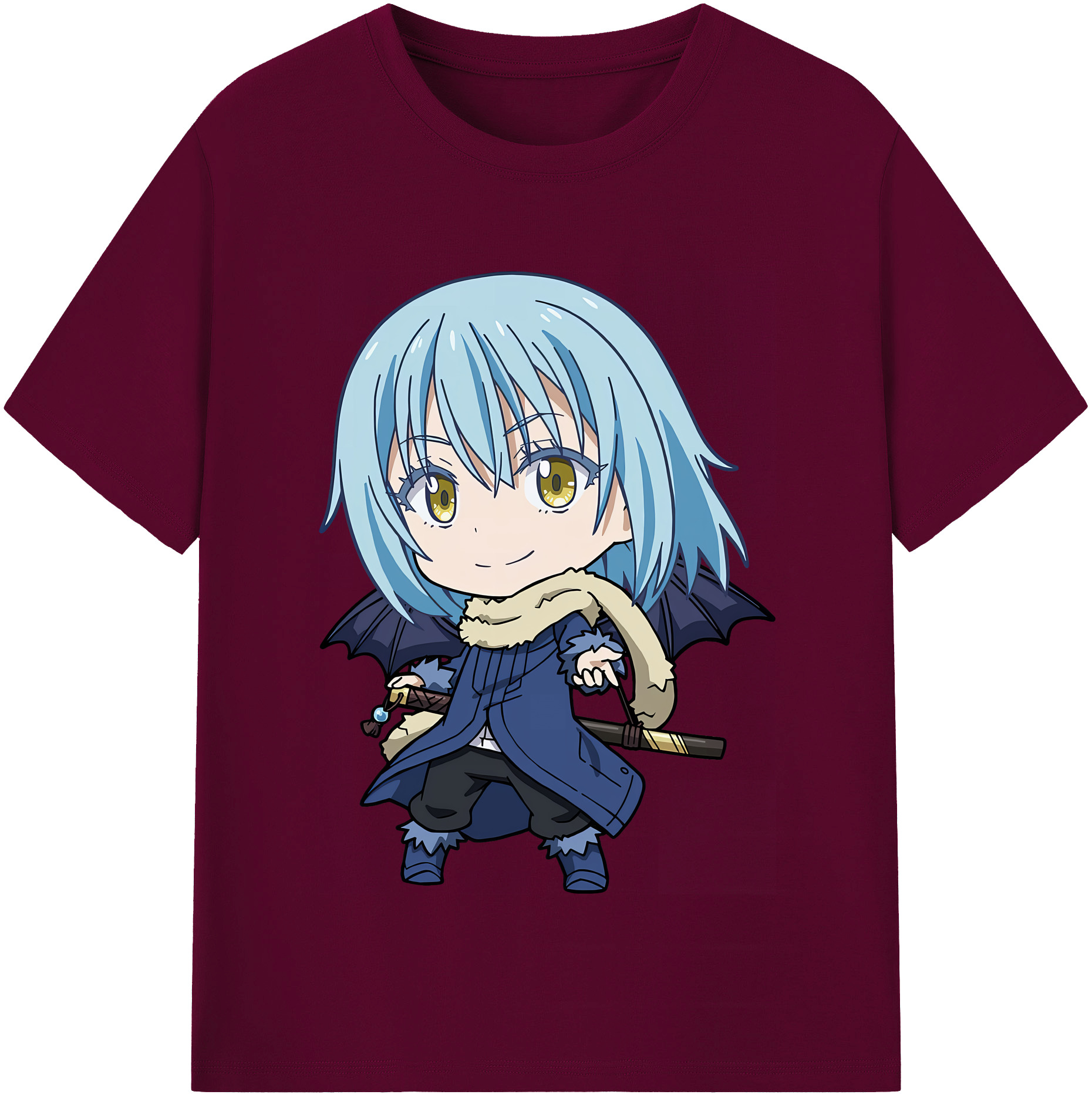 （画像用） 転スラ Regarding Reincarnated to Slime レディースカジュアルプリントTシャツ（綿100％）